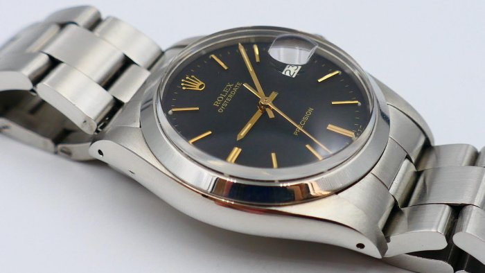 【美好時光】罕見黑面金釘版本ROLEX勞力士6694有原始保單收藏品適出