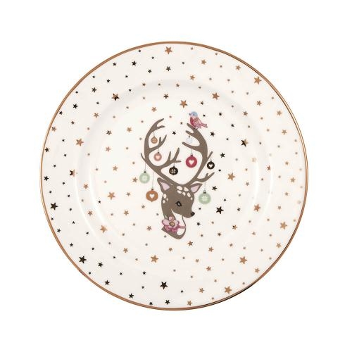 丹麥GreenGate Dina white 餐盤20.5cm