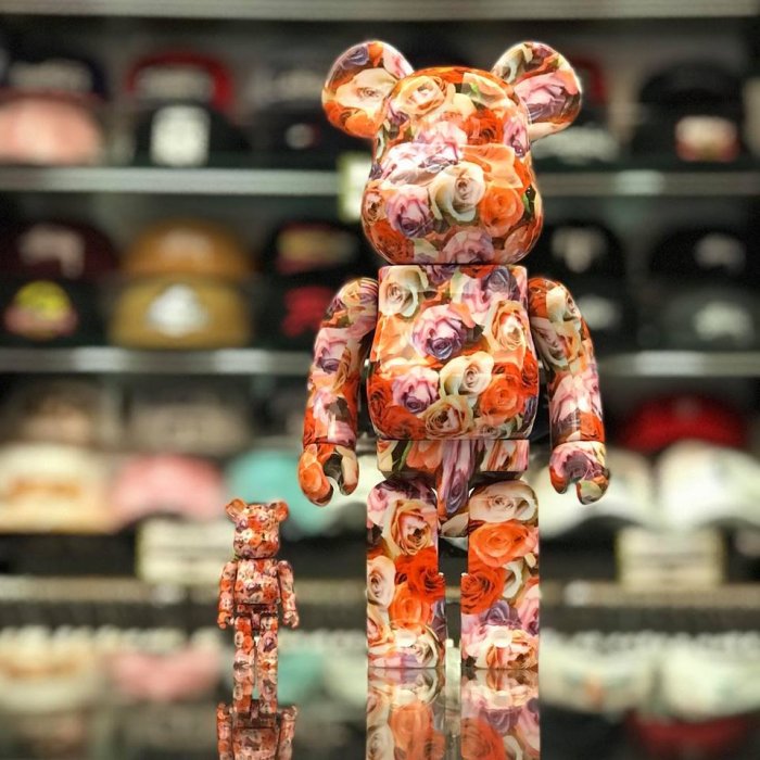 BEETLE BE@RBRICK MIKA NINAGAWA 蜷川實花彩色玫瑰ROSE 四代100