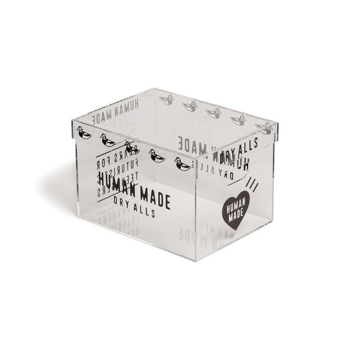 置物 HUMAN MADE ACRYLIC FILE BOX 日貨代購CITY】2024AW HUMAN MADE ACRYLIC FILE BOX 透明置物盒現貨