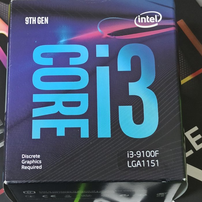 第9代i3 9100F CPU+AORUS B360 WIFI主機板-2020年原價屋購買功能正常第九代
