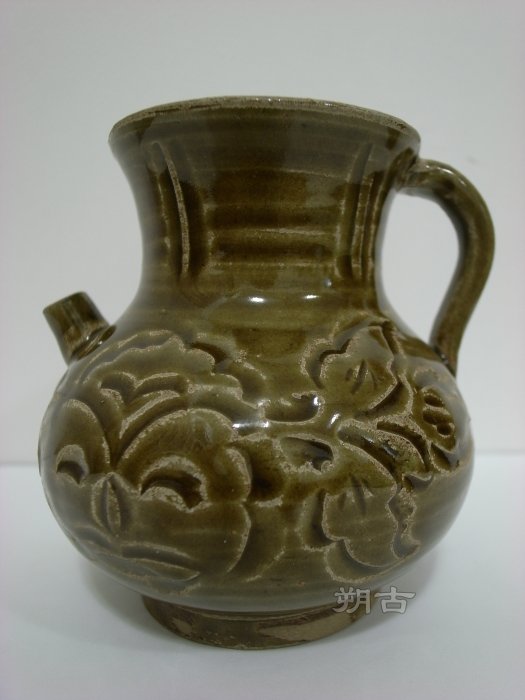 中国　耀州窯　青磁　水注　執壷　C　R6675 中国 耀州窯 青磁 水注 執壷 C R6675 - メルカリ