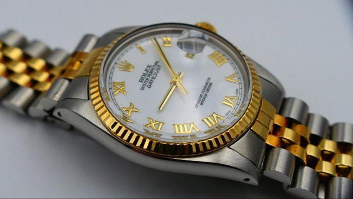 【美好時光】罕見原裝大羅馬白瓷色面! 勞力士ROLEX半金款16013 (錶帶無翻修)16233 116233參考