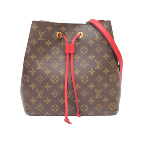LOUIS VUITTON LV 路易威登 棕色 原花 帆布 NeoNoe MM 水桶包 肩揹包 M44021 【二手名牌BRAND OFF】