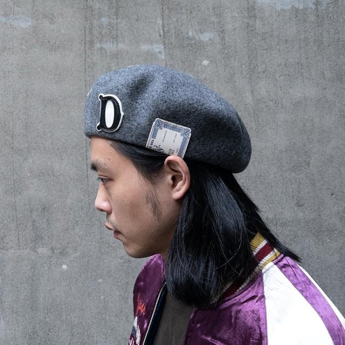 BTO] 日本【H.W.DOG & CO】4TH BERET 4周年大帽體刺繡貼布羊毛貝雷帽