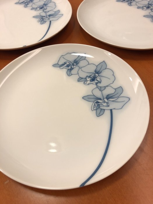 香蘭社　中皿 未使用 香蘭社 中皿 4枚 昭和レトロ オールド香蘭社 旧ロゴ