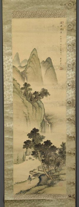 武谷雪嶺經典絹本繪畫《溪山獨步》，日治時期藝術瑰寶，嚴選古風山水