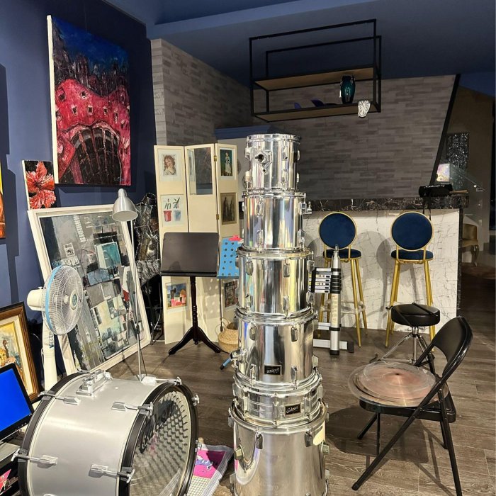 羯鼓２個組 Caderson 二手爵士鼓升級Zildjian ZXT Silken 低價出清7粒鼓含鈸