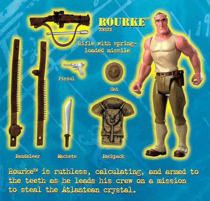MATTEL 美泰兒 ~ Disney 失落的帝國 ATLANTIS : THE LOST EMPIRE - 洛克 ROURKE | Yahoo拍賣
