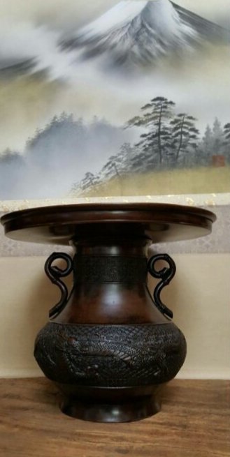 六合堂@@大日本文政年整珉鋳銅製花器~日本名家| Yahoo拍賣