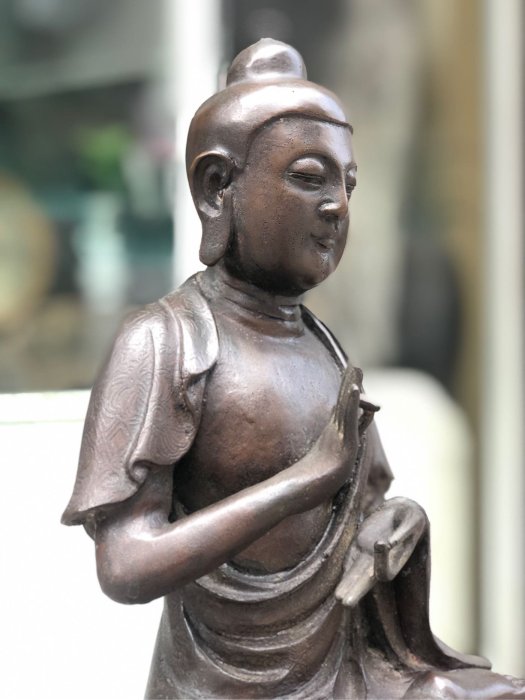 燃燈古佛銅製佛像～大明宣德年製款（高約35公分） | Yahoo拍賣
