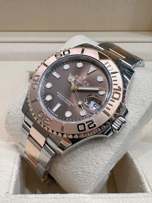 ROLEX 勞力士 YACHT-MASTER 40 126621 18K玫瑰金巧克力面盤 小遊艇 二手美品