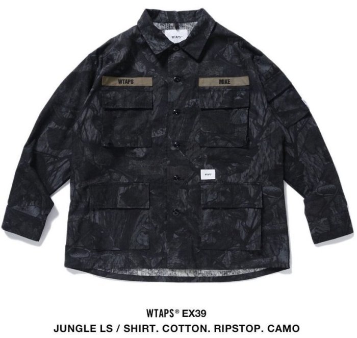 【洋介 】JUNGLE LS / SHIRT. WTAPS WTAPS X VANS VAULT BONES 2016 JUNGLE LS 03 SHIRT COTTON