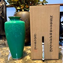 ㊣台灣意象＊旗艦店㊣日本皇室御用安藤七寶翡翠玉釉牡丹唐草文