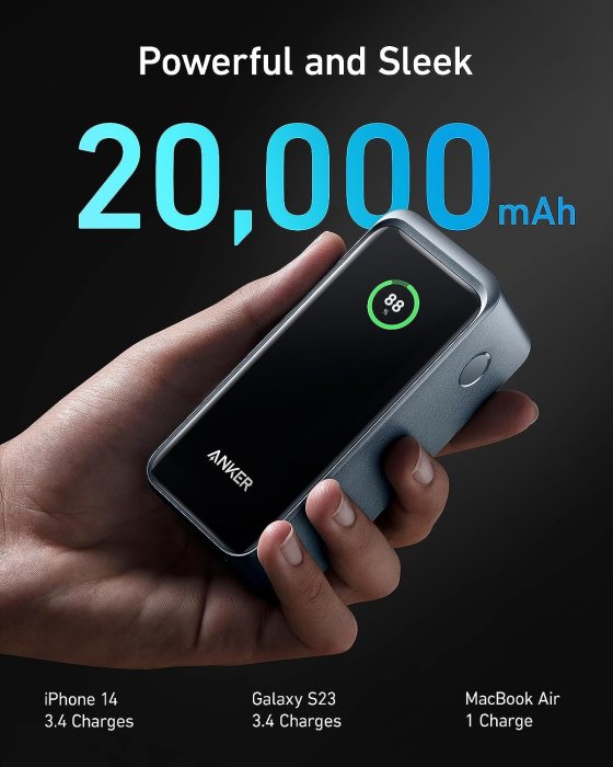 竭力萊姆】Anker Prime 20,000mAh Power Bank 充電器快充200W 20K