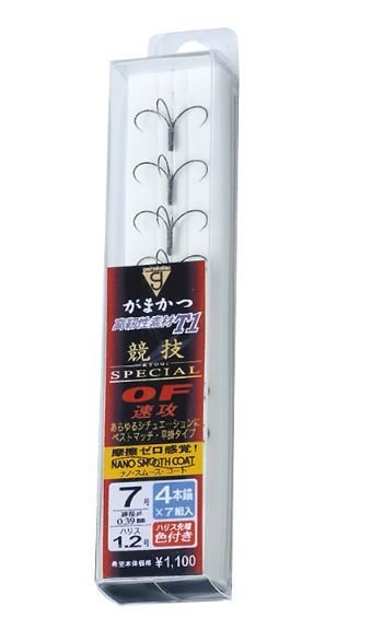 《三富釣具》GAMAKATSU T1競技SP OF(速攻)4本 60040 本錨  6.5/7/7.5 ￥1100