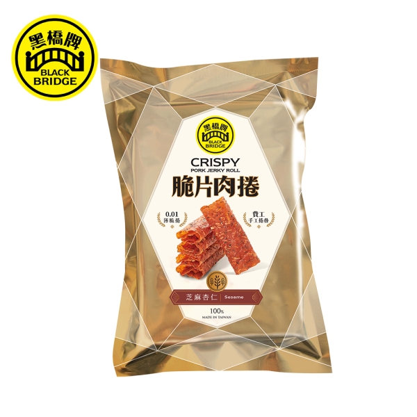 黑橋牌】芝麻杏仁脆片肉捲| 肉乾/肉紙| Yahoo購物中心