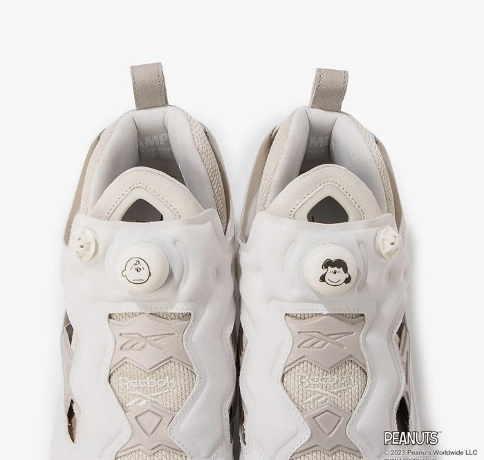 R'代購PEANUTS 史努比Reebok instaPump Fury Pump 95 白奶油奶茶