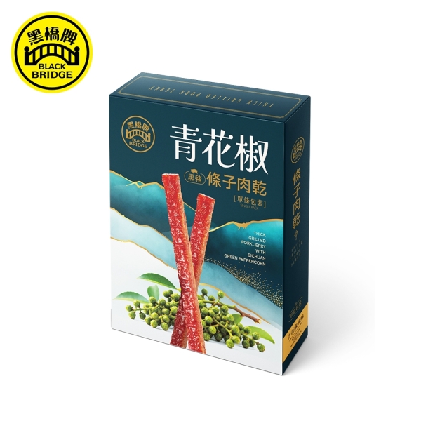 【黑橋牌】160g黑豬青花椒條子肉乾單條包裝－盒裝(常溫)，2026新品上市
