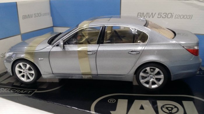 統一模型】Jadi Modelcraft《BMW：530i／2003／銀色》金屬合金車.靜態