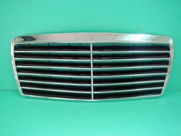 小傑車燈精品-全新賓士W124 W202 W140 W210 W211白金鍍鉻水箱柵 水箱罩1800
