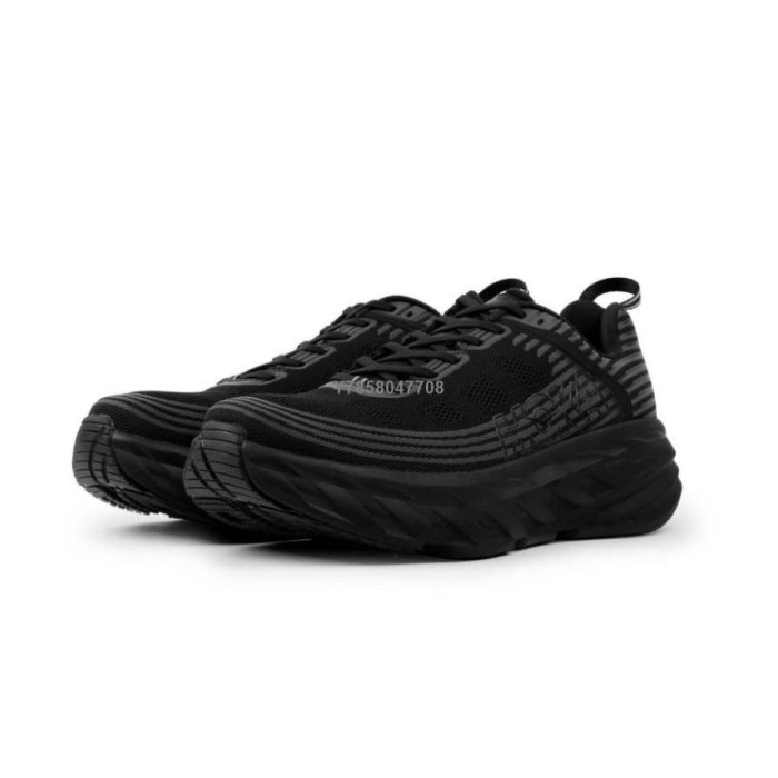 Hoka One One Bondi 全黑黑魂增高厚底時尚休閒運動鞋1019269-BBLC男
