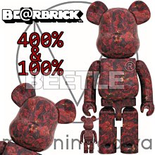 BEETLE BE@RBRICK 蜷川實花ROSE 紅玫瑰MIKA NINAGAWA 100 400