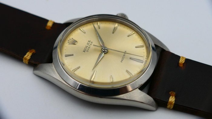【美好時光】1964年份!近拋整ROLEX勞力士罕見型號6424大手捲極優美品6694 6426等參考