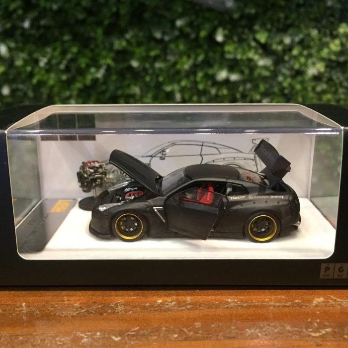 1/64 PGM Pandem Nissan GT-R (R35) MatteBlack PGM640702S【MGM