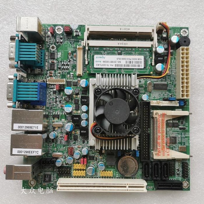 DFI LR100-N16D P/N:LR1001-750G 嵌入式集成CPU工控電腦主板