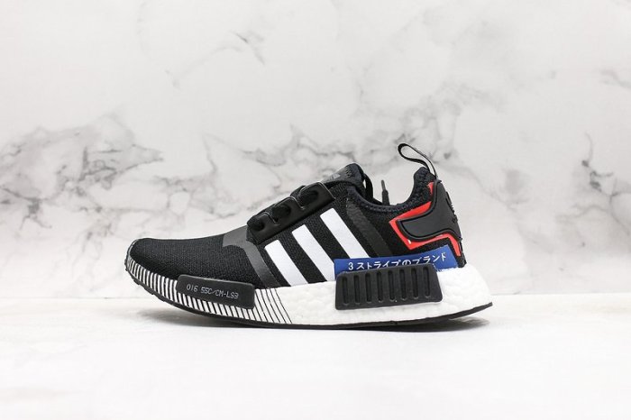 OFF-WHITE X Adidas NMD R1 NMD 黑白休閒運動慢跑鞋EF2357 男女鞋