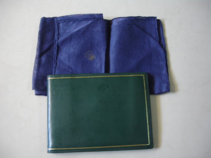 rolex綠色皮夾  擦拭布 手帕  16233  16013  16014  1601  1603.....勞力士原裝