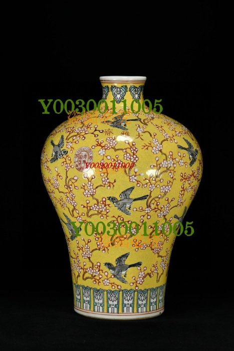 清光緒永慶長春款大雅齋制粉彩喜鵲鬧梅紋梅瓶00高40厘米直徑27厘米246