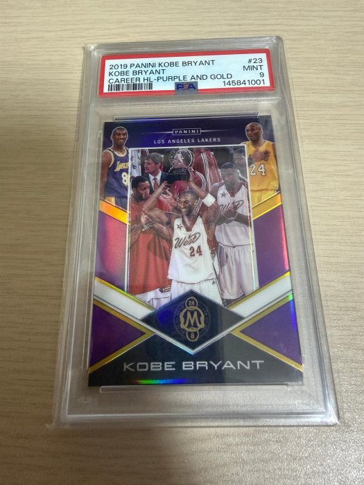 2019-20 career highlights Kobe Bryant 紫金 限量20張 psa9