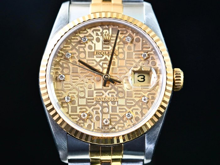 [現貨]ROLEX 勞力士 16233 Datejust 原裝10鑽紀念面 原廠RSC保養卡 36mm LRK601 116233 16234