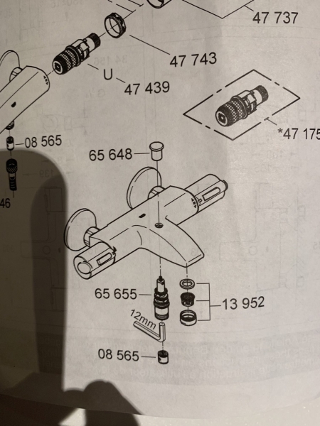 【麗室衛浴】德國 GROHE 47439 原裝 恒溫閥 product lightbox image 6