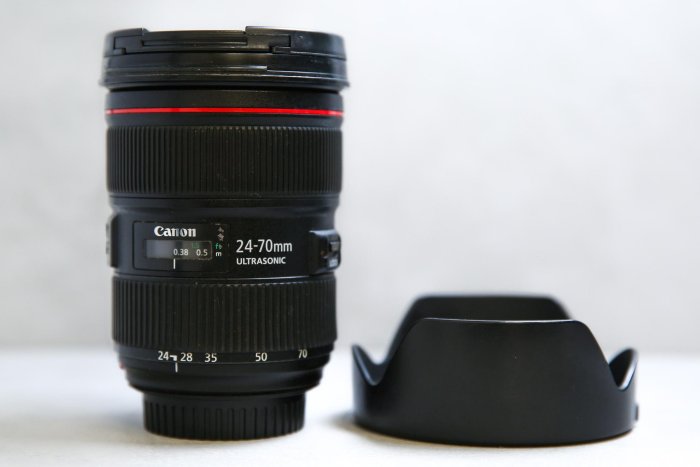 【台南橙市3C】Canon EF 24-70mm f2.8 L II USM 前玉刮傷 蒙皮老化 二手鏡頭 變焦鏡 人像鏡 #97551