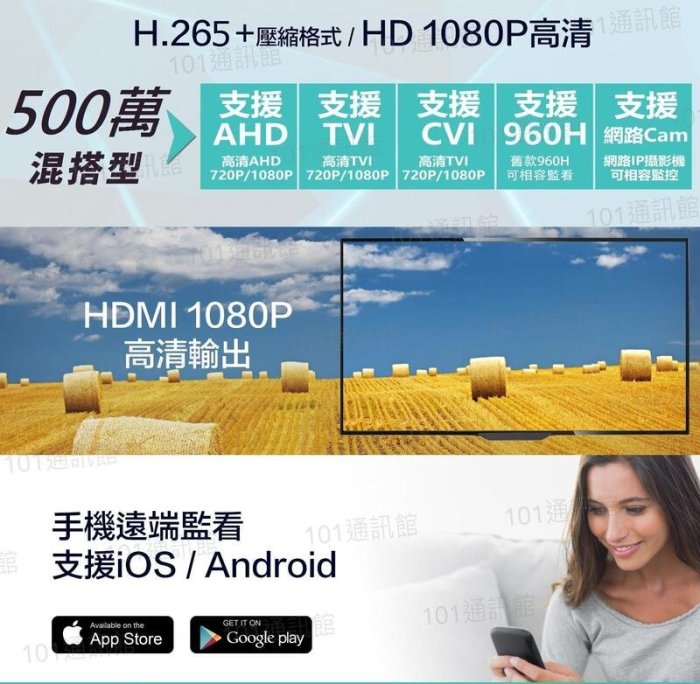 大臺北科技~TONNET TAT-77 4路 500萬 DVR+500萬 攝影機*1 通航 監視器 HDMI 4K輸出