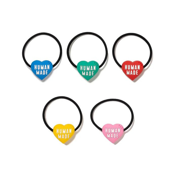 HUMAN MADE Heart Rubber Band ×7 日貨代購CITY】2024SS HUMAN MADE HEART RUBBER BAND 愛心髮圈髮