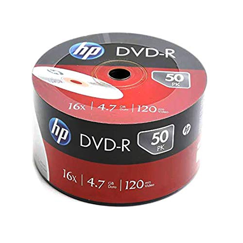 HP DVD-R 空白光碟片 16X 4.7GB 120min 50片入裸包