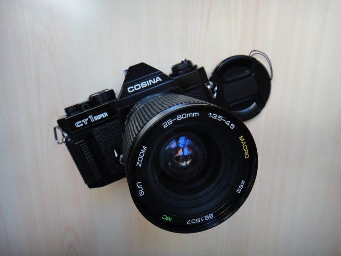 康泰典藏】COSINA CT-1 SUPER 機械式單眼底片相機+28~80mm變焦鏡頭