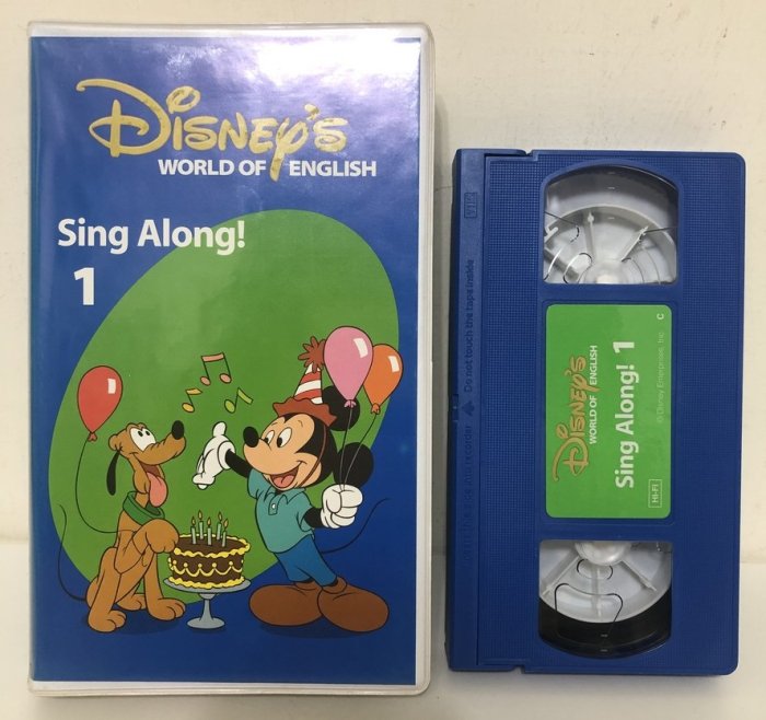 寰宇迪士尼美語Sing along 4捲錄影帶一捲全新寰宇家庭Disney's World