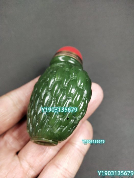 可議價】清代老玉古玉和田玉碧玉鼻煙壺老玉古玉高古玉【二手】皇朝古玩