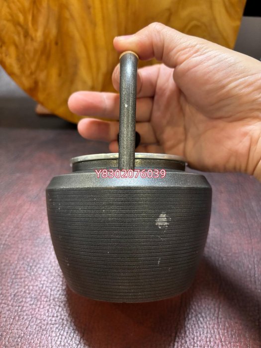 二手日本回流大阪浪華錫器本錫錫半造湯沸錫制提梁燒水壺錫壺茶壺煮水用