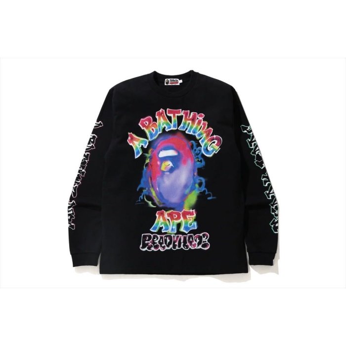 BAPE X READYMADE SPRAY WIDE L/S TEE 聯名款長T | Yahoo拍賣