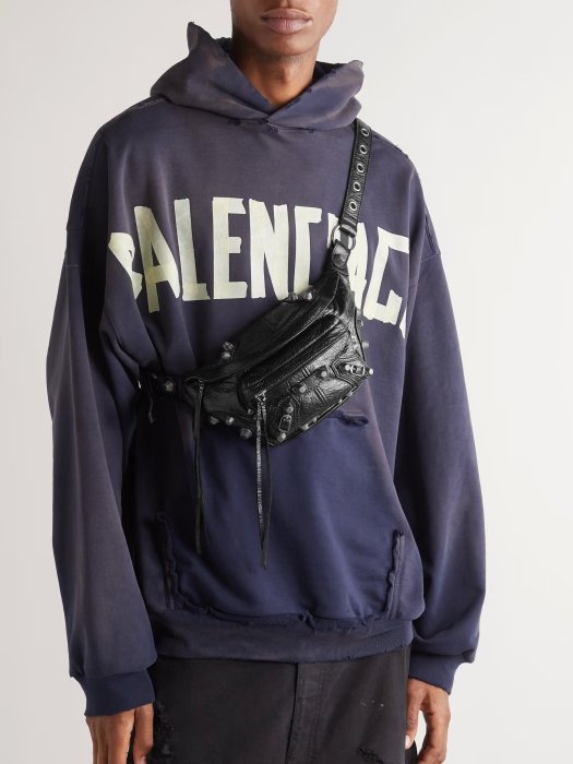 全新正品Balenciaga 742014 腰包胸口包爆裂紋羊皮LE CAGOLE BELT