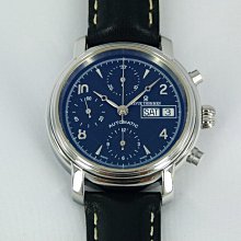 【一元起標】REVUE THOMMEN梭曼(37mm)17071.6-自動上鍊機械計時腕錶