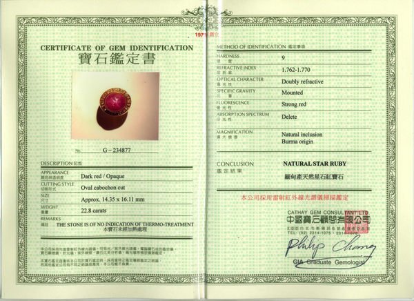 奢華大道國際精品＊【J0335】天然星光紅寶石(剛玉) | Yahoo拍賣