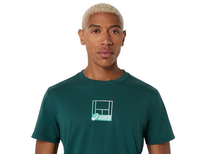【曼森體育】ASICS 亞瑟士 短袖上衣 男款 2色 海外版 網球上衣 2041A355