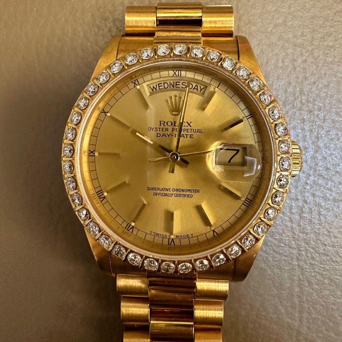 鋼鐵錶棧ROLEX 勞力士 18238 18038 1803適用/稀有早期的5分鑽圈/早期的做工就是美/